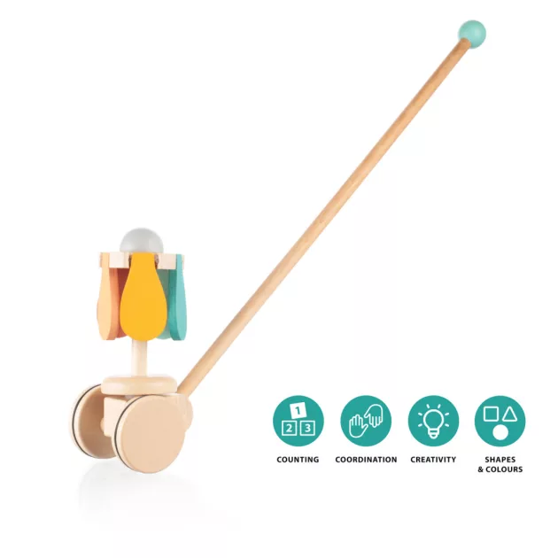 Zopa Fa tologatható játék - virág Flower
