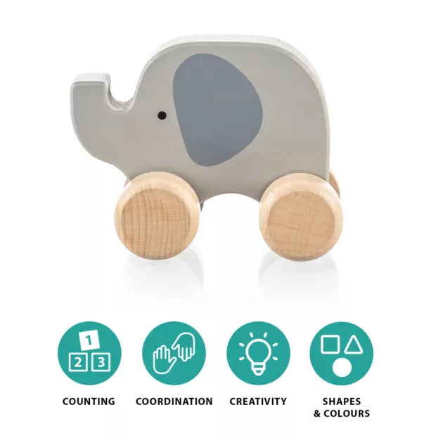 Zopa Fa húzható állatka - elefánt Elephant
