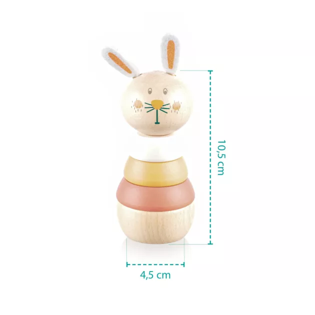 Zopa Fa toronyépítő állatka, nyuszi Rabbit
