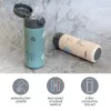 Zopa 350 ml-es termosz szívószállal és szilikon fogantyúval, szafari Safari