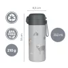 Zopa 350 ml-es termosz szívószállal és szilikon fogantyúval, hegyvidék Mountains