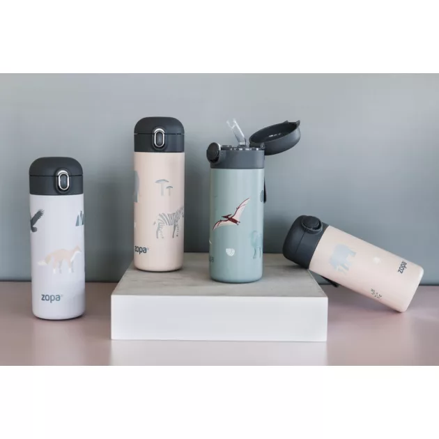 Zopa 400 ml-es termosz szívószállal, hegyvidék Mountains