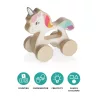 Zopa Fa húzható unikornis Unicorn