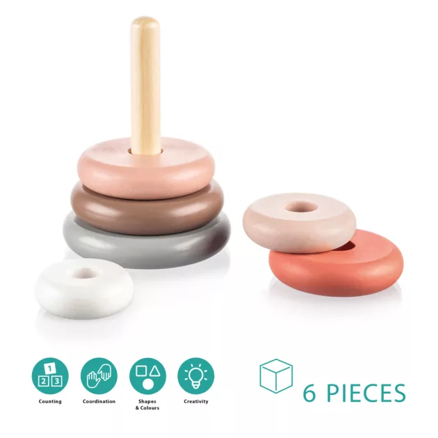 Zopa Fa toronyépítő - pink Pink