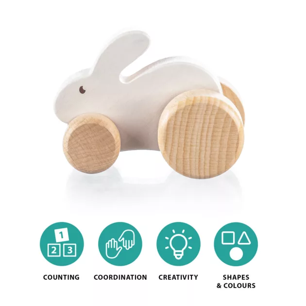 Zopa Fa gurulós állatka, nyuszi Rabbit