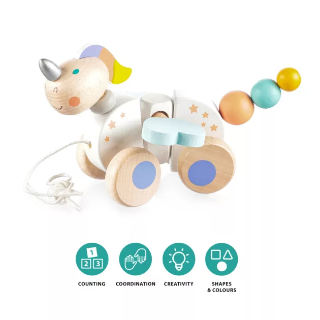 Zopa Fa húzható játék - unikornis Unicorn