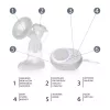 Zopa Yooki elektromos mellszívó, white White