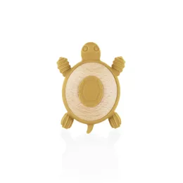   Zopa Szilikon-fa rágóka Teknős - mustársárga Mustard Yellow