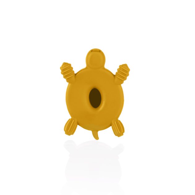 Zopa Szilikon-fa rágóka Teknős - mustársárga Mustard Yellow