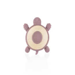 Zopa Szilikon-fa rágóka Teknős - rózsaszín Old Pink