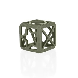 Zopa Szilikon rágóka Négyzet - fenyőzöld Forest Green
