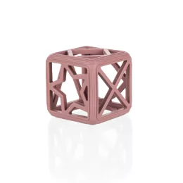 Zopa Szilikon rágóka Négyzet - rózsaszín Old Pink