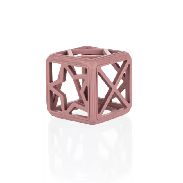 Zopa Szilikon rágóka Négyzet - rózsaszín Old Pink