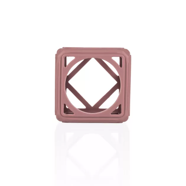 Zopa Szilikon rágóka Négyzet - rózsaszín Old Pink