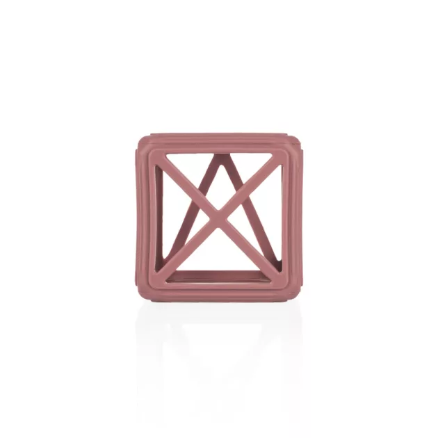 Zopa Szilikon rágóka Négyzet - rózsaszín Old Pink