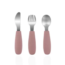 Zopa Szilikon gyerek evőeszköz - rózsaszín Old Pink