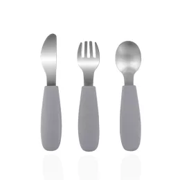 Zopa Szilikon gyerek evőeszköz - galambszürke Dove Grey