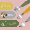 Zopa Szilikon gyerek evőeszköz - galambszürke Dove Grey