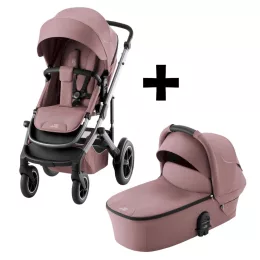   Britax Römer set multifunkciós babakocsi Smile 5Z + mózeskosár Dusty Rose