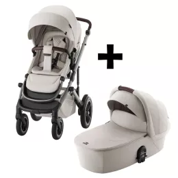   Britax Römer set multifunkciós babakocsi Smile 5Z + mózeskosár Lux Soft Taupe