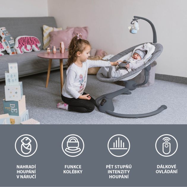 Zopa Lullaby pihenőszék, Gray stars/Grey Gray stars/Grey