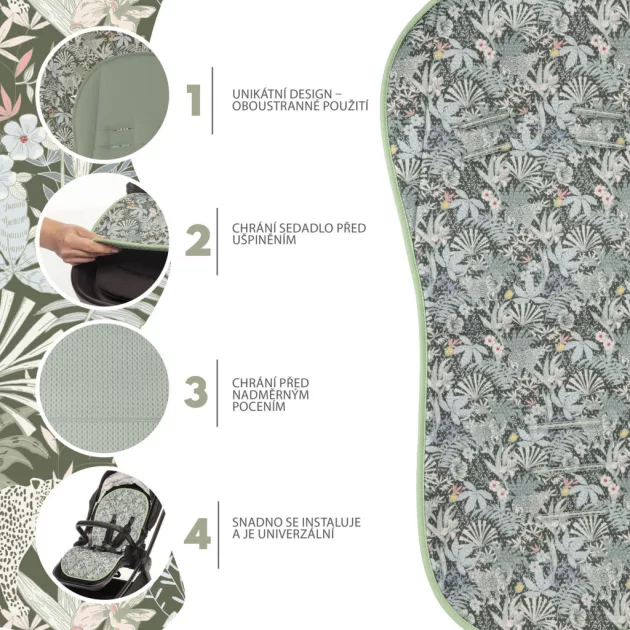 Zopa Babakocsi szőnyeg légáteresztő Breeze Madagaskar Green