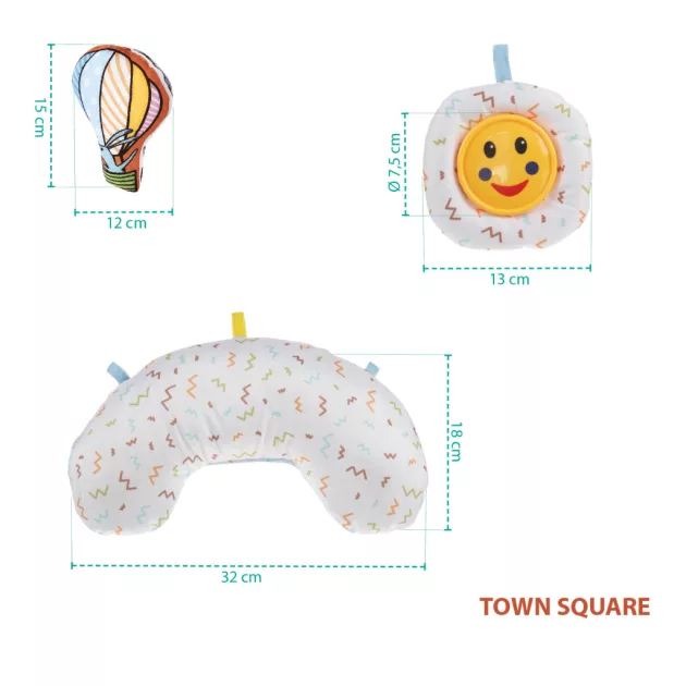 Zopa Interaktív játszószőnyeg, város Town Square
