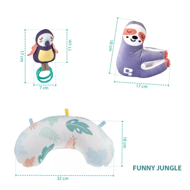 Zopa Interaktív játszószőnyeg, játékos dzsungel Funny Jungle