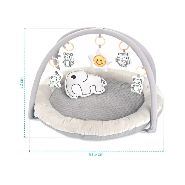 Zopa Komfort játszószőnyeg, puha szürke Cuddle Grey