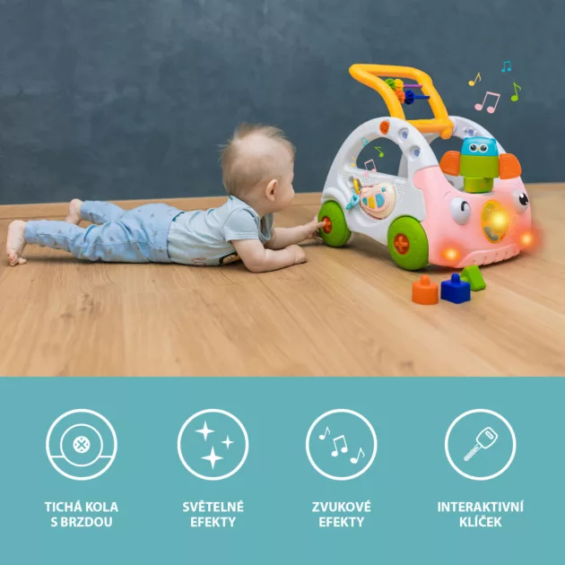 Zopa Járássegítő 3in1, rózsaszín Pink