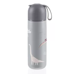 Zopa 400 ml-es termosz szilikon fogantyúval, dínó Dino
