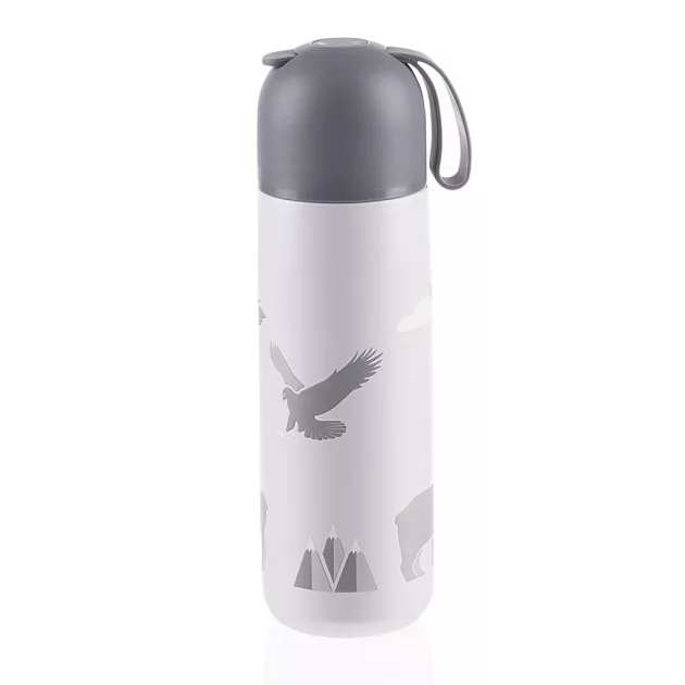 Zopa 400 ml-es termosz szilikon fogantyúval, hegyvidék Mountains