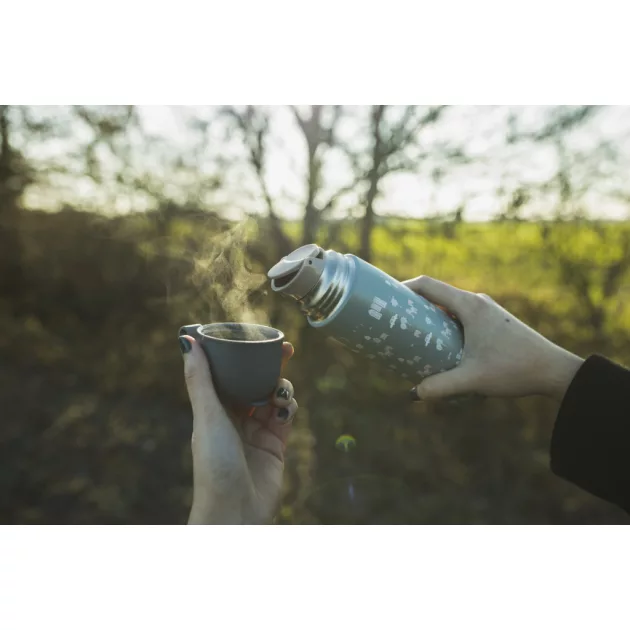 Zopa 400 ml-es termosz szilikon fogantyúval, szafari Safari