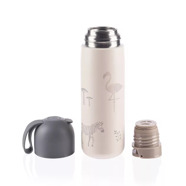 Zopa 400 ml-es termosz szilikon fogantyúval, szafari Safari
