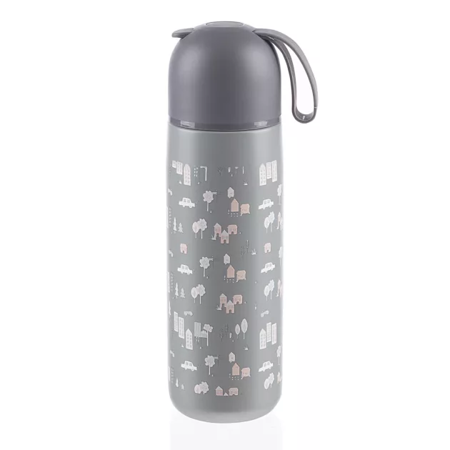 Zopa 400 ml-es termosz szilikon fogantyúval, city City