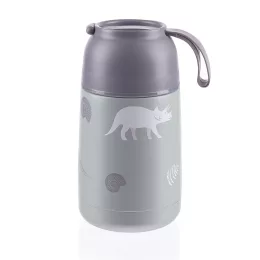 Zopa 620 ml-es ételtermosz szilikon tartóval, dínó Dino