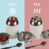 Zopa 620 ml-es ételtermosz szilikon tartóval, virágok Flowers