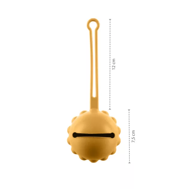 Zopa Szilikon cumitartó tok - mustásárga Mustard Yellow
