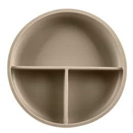   Zopa Szilikon osztott tányér tapadókoronggal - bézs Sand Beige