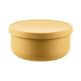 Zopa Szilikon tál fedővel - mustársárga Mustard Yellow