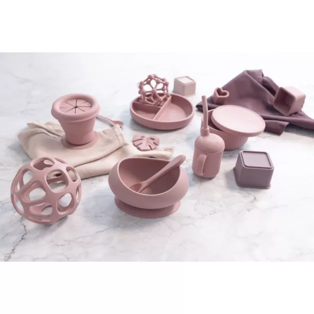 Zopa Szilikon rágóka Atom - Old Pink