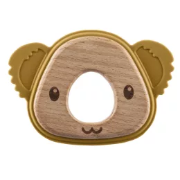   Zopa Szilikon-fa rágóka Koala - mustársárga Mustard Yellow