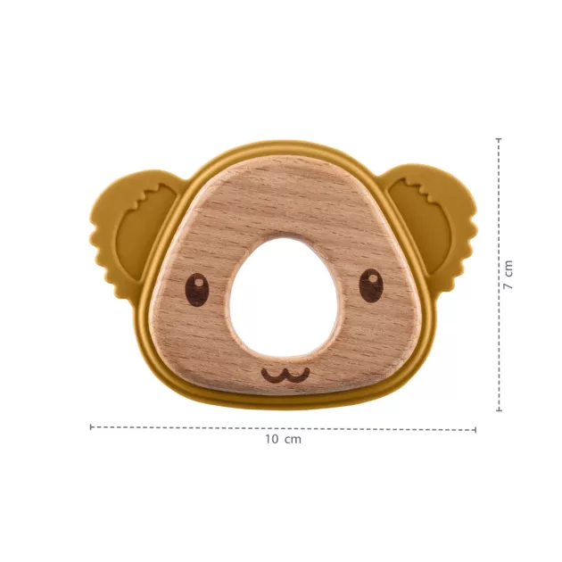 Zopa Szilikon-fa rágóka Koala - rózsaszín Old Pink