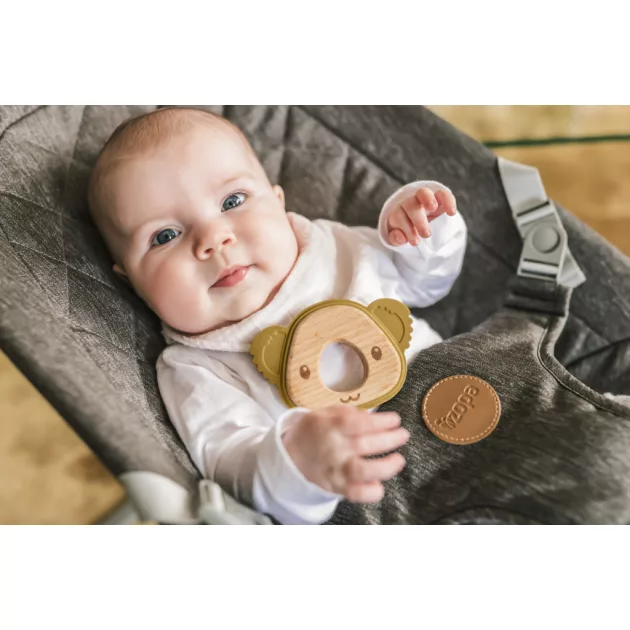 Zopa Szilikon-fa rágóka Koala - bézs Sand Beige
