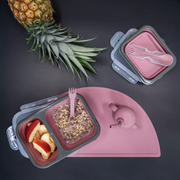 Zopa Szilikon étkezési alátét - rózsaszín Old Pink