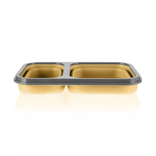 Zopa Szilikon uzsonnásdoboz kanállal (nagy) - mustársárga Mustard Yellow
