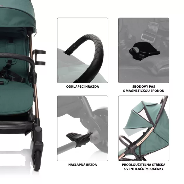 Zopa Quiq 2 babakocsi  Antique Green/Black