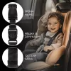 Zopa Deluxe biztonsági öv rögzítő csipesz autósüléshez Black