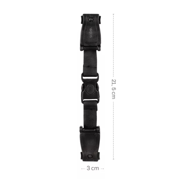 Zopa Deluxe biztonsági öv rögzítő csipesz autósüléshez Black