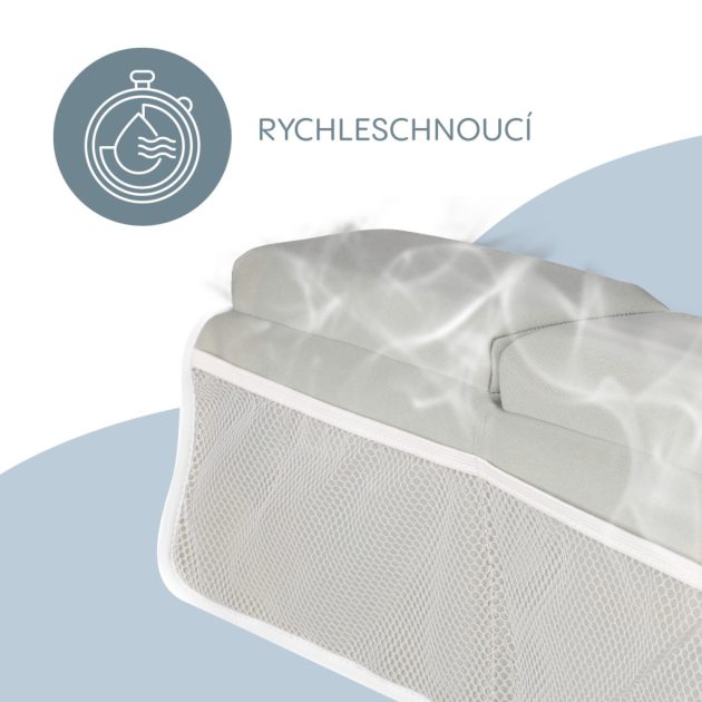 Zopa Könyöktámasz a kád szélére, szürke Grey